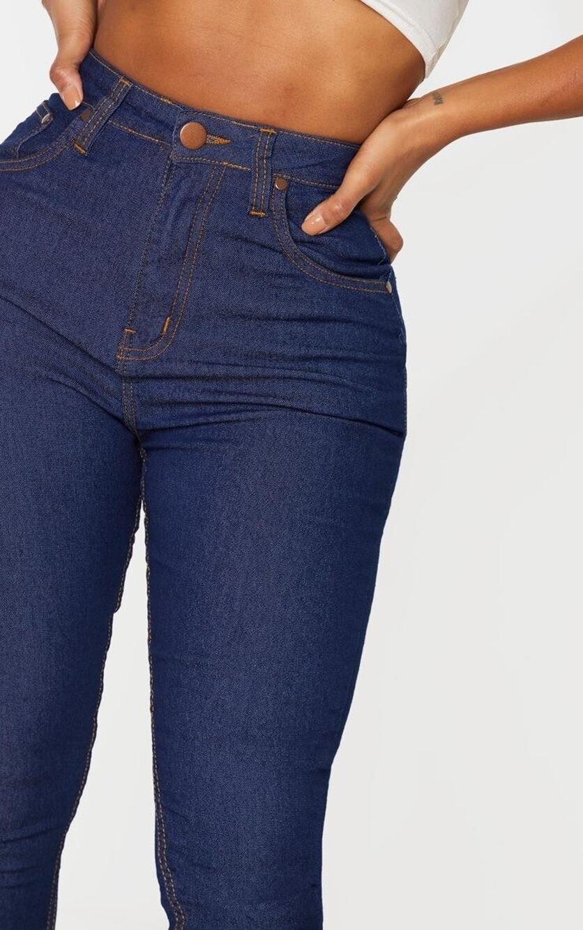 PRETTYLITTLETHING PLUS Indigo Blue Hi Waist Stretch Skinny Jeans USA Sz 20